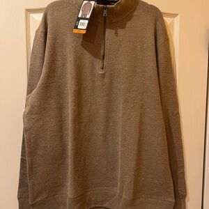 Banana Republic Men's Tan Zip-Up Sweater